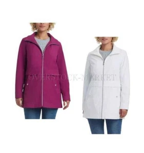 NEW! WOMENS VINCE CAMUTO CHIC HOODED WIND & WATER RESISTANT RAIN JACKET! VARIETY - Picture 1 of 4
