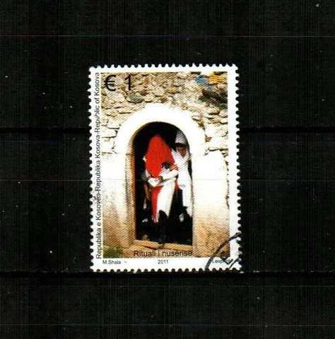 KOSOVO Scott's 212 ( 1v ) Bride in Archway F/VF Used ( 2012 ) Cover
