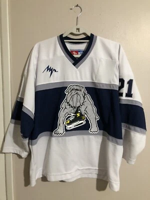 Camiseta de hóquei ECHL AHL LONG BEACH ICE DOGS YOUTH L LUTCH STITCH - Imagem 1 de 4