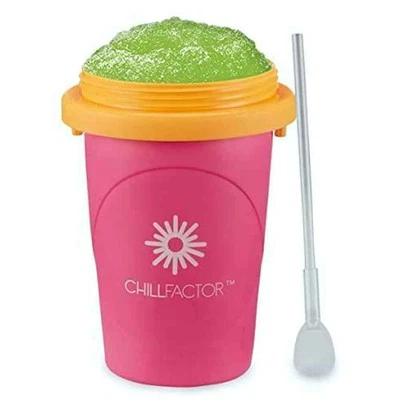 Chillfactor Slushy Maker Pink Neon Design Make Slushies Easily for Children 3+ - Image 1 of 4