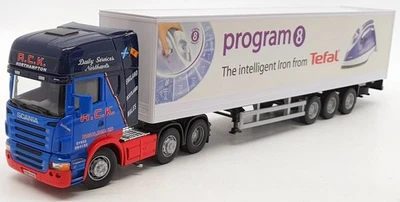 Cararama 1/50 Scale Model Truck 569-019 - Scania Topline Truck - Blue - Image 1 of 4