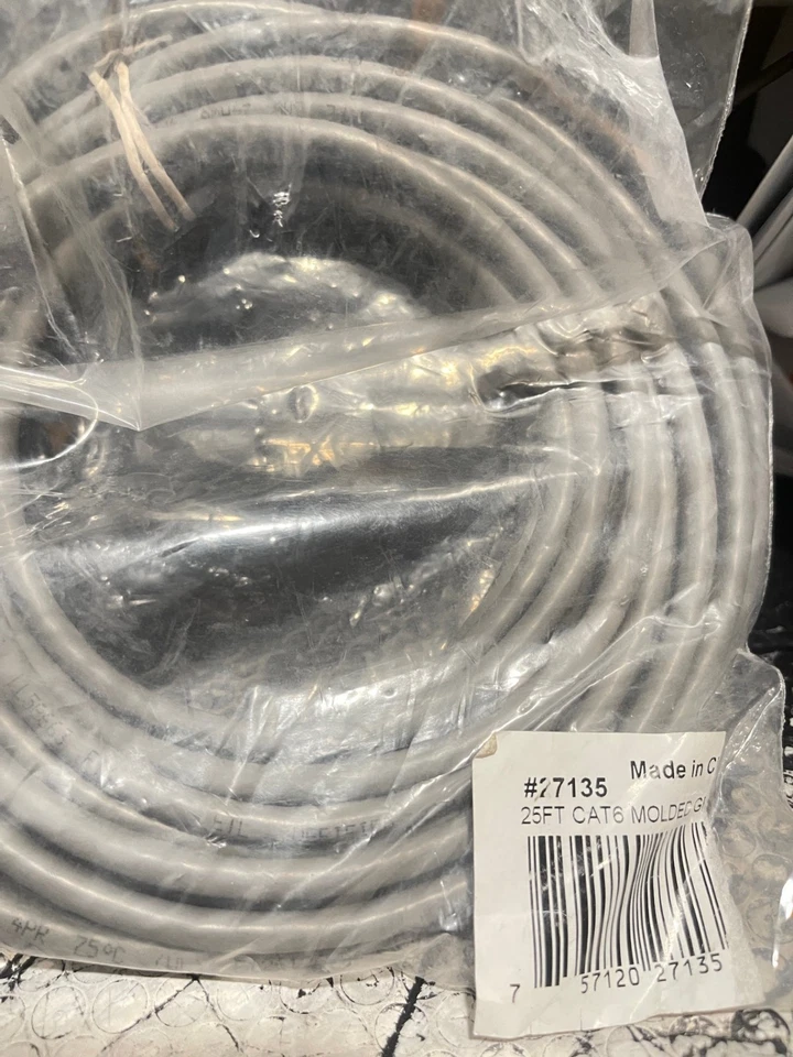 Cables ToGo CTG # 27135 Grey Molded CAT 5 Cable NIB C2G(K12) - Image 1 of 3