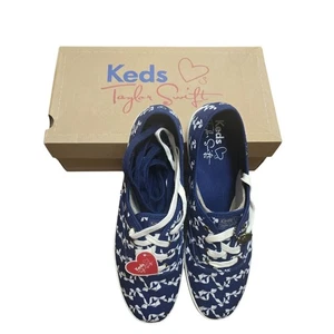 Keds Taylor Swift Mujer Talla 11 Azul Arcos Impresión Lienzo Raro Edición Limitada? - Imagen 1 de 9
