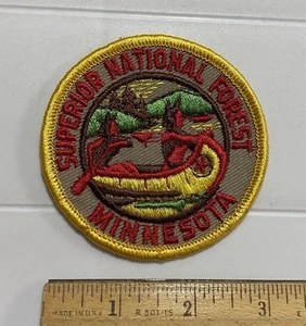 Superior National Forest Minnesota Boundary Waters Canoeing Round Patch Badge - Picture 1 of 3