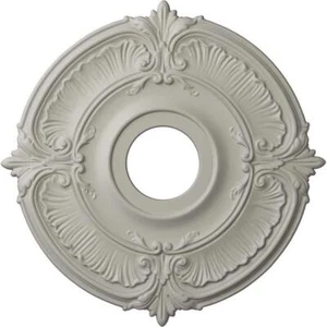 Ekena Millwork Ceiling Medallion 18"x4"x5/8" Attica Urethane Circle Pot Of Cream - Picture 1 of 12