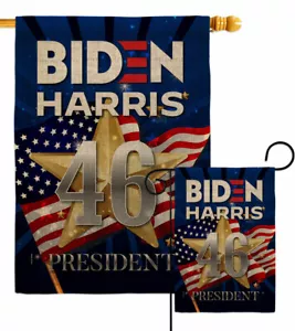 Biden Harris 46 Garten Flagge Americana politisch Deko Geschenk Hof Banner - Bild 1 von 19