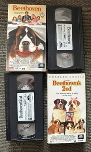 Beethoven & Beethoven's 2nd (VHS, 1992) Lot X2 Buy2Get1Free - Picture 1 of 6