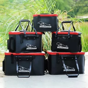 Folding Live Fishing Bucket Thickening Fish Bucket Portable Water Tank Fishing - Picture 1 of 22