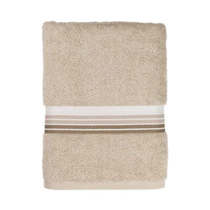 100% Cotton Bath Towel, Super Soft and highly absorbent Basic Striped Bath Towel - Picture 1 of 6