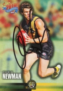 Signed 2010 Richmond Tigers AFL Select Champions Card - Chris Newman - Picture 1 of 3