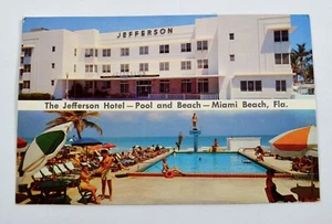 Vintage 1962 Jefferson Hotel Miami Beach FL Florida Postcard - Picture 1 of 5