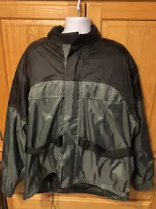 FIRSTGEAR Herren Regen Schwarz Wasserdicht Motorrad Jacke Packbar Outdoor 3XL - Bild 1 von 11