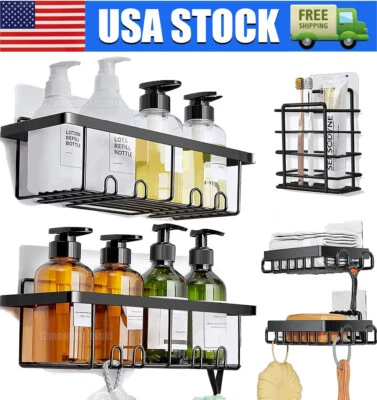 Shower Caddy 5 Pack/Set Adhesive Shower Organizer for Bathroom & Home & Kitchen - Image 1 of 4