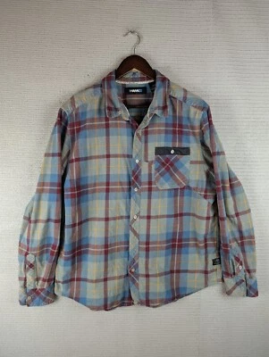 Hawk button up shirt Skate plaid flannel size XL long-sleeve casual - Image 1 of 4