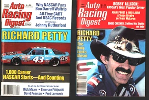 VTG JAN 1985 & SEP 1986 AUTO RACING DIGEST MAGAZINEs-RICHARD PETTY- MINT-NL - Picture 1 of 2