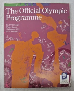 Libro oficial original del programa de los Juegos Olímpicos de Invierno 1994 Lillehammer Noruega - inglés - Imagen 1 de 3