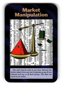 Market Manipulation Card Limited INWO Illuminati New World Order Game - Picture 1 of 4