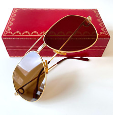 vintage CARTIER VENDOME Santos sunglasses 22K MEDIUM 59*16 custom lenses & box 2