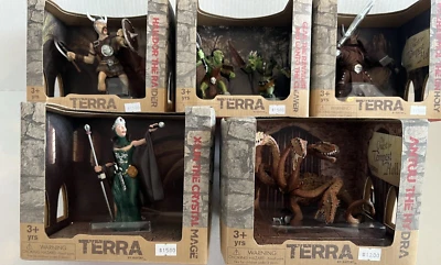 Juego de 5 figuras TERRA Battat The Unholy Quest HYDRA GOBLINS HALDOR D&D PVC SET Foto 1 de 4