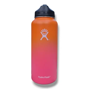 Botella de agua Hydro Flask 32 oz acero inoxidable boca ancha con tapa de paja 2,0 ombre - Imagen 1 de 3