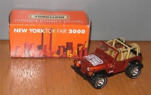 Matchbox Superfast '98 Jeep Wrangler New York Toy Fair Modell 2000 - Bild 1 von 12