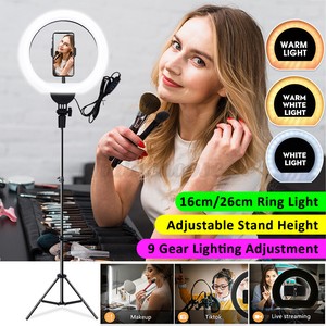LED Ring Light Live Makeup Video Photo Phone Selfie Lamp/with Phone Holder
