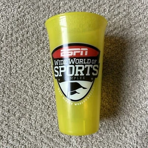 Disney Resort ESPN Wide World of Sports Complex Yellow Cup 6.5” Tall - Picture 1 of 2