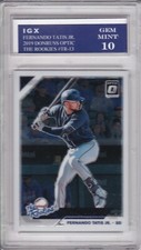 FERNANDO TATIS JR. ROOKIE CARD Donruss Optic 2019 Baseball RC $$ GEM MINT 10!