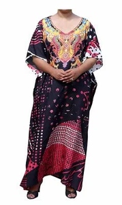 Casual Kaftan Dresses for Women African Long Beach Wear Moomoo Plus Size Boho Ca - Picture 1 of 39