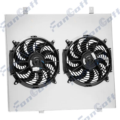 Aluminum+Shroud Fan For 2005-2018 07 Nissan Frontier Xterra Pathfinder Universal - Image 1 of 4