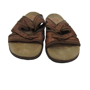 Earth Spirit Women’s Addison Size 8 Brown Leather Comfort Sandals Pre Owned - Picture 1 of 7