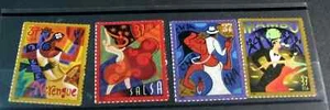 SFSTAMPS US Scott 3939-3942 LET’S DANCE SET OF 4 STAMPS 37C MNH 2005 - Picture 1 of 1