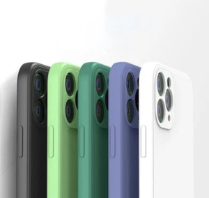 For iPhone 14 13 12 11 Pro XS Max XR X 8 7 PLUS Silicone Case Camera Lens Cover - Picture 1 of 19