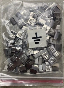 HAYATA ID-EARTH, Stainless Steel Cable Marker 316SS, Symbol "⏚" , 100 Pc's Pkt - Picture 1 of 3