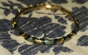 Bangle with Enameled Butterflies - Picture 1 of 8
