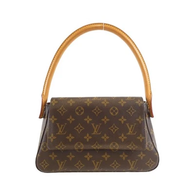 Autêntica bolsa de ombro LOUIS VUITTON monograma mini looping M51147 #260-007-5... - Imagem 1 de 4