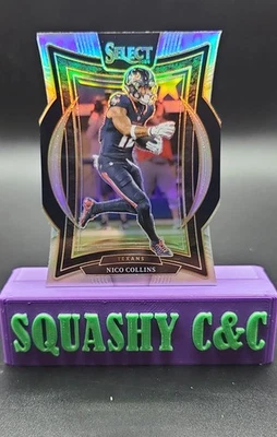 2024 Panini Select - Concourse Nico Collins #86 Silver Prizm Die-Cut - Image 1 of 2