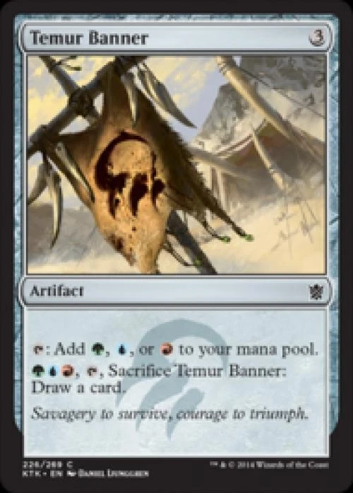 Temur Banner -Foil Light Play MTG Khans of Tarkir - Image 1 of 1