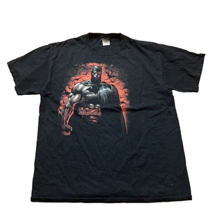 T-shirt Batman DC Comics vintage nera rossa logo grafico - Foto 1 di 7