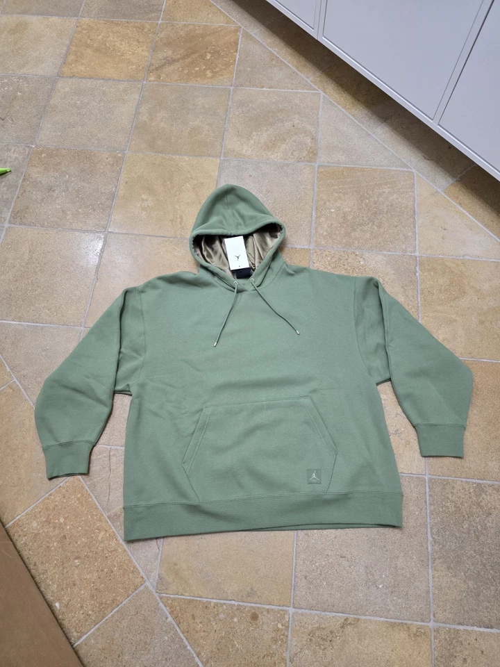 Nike Air Jordan Flight Fleece Oversized Green Hoodie Women's Medium FB5110 340