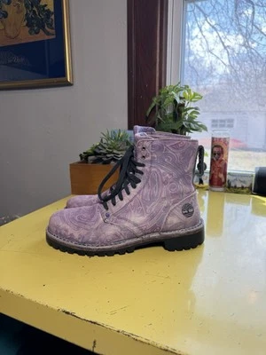 Фиолетовые женские ботинки Reign x Timberland Prince размер 9 М - Изображение 1 из 4