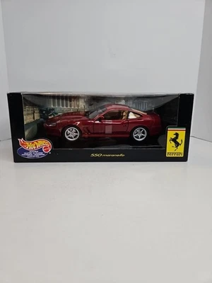 Hot Wheels 1/18 Scale Ferrari 550 Maranello Maroon NIB RARE  - Image 1 of 4
