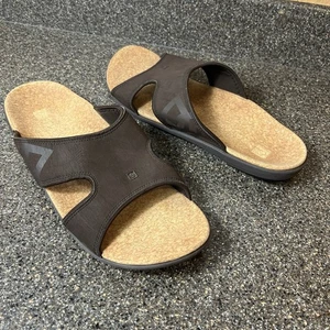 Spenco Kholo Herren Orthesen Schlappen Sandalen Synthetik Braun Größe 14 Komfort Slipper - Bild 1 von 10