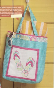 Ready For The Beach Tote Quilt Pattern Pieced/Applique KD - Picture 1 of 1