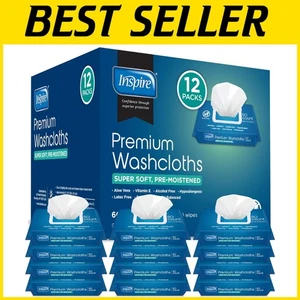 Adult Wet Wipes with Aloe Vera - Oversized 8"x12" Incontinence Care (600 Count) - Picture 1 of 10
