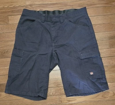 Pantalones cortos de trabajo cargo Red Cap para hombre gris azul cargo 34x12 Foto 1 de 4