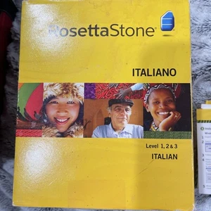Rosetta Stone V3: Italian Level 1-3 with Audio Comp- 1 & 3 Complete 16 Disc - Picture 1 of 5
