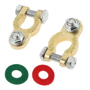 1 Pair 12V/24V Battery Terminal Connector Pole Clamps For Car Motorhome Caravan - Picture 1 of 7