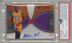 2006-07 UD Squisite Targhe Nobili MAGIC JOHNSON Patch #/25 SP PSA 7 Auto 10 - Foto 1 di 2