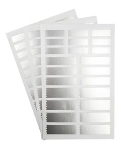 Sticker Special Package Gift Silver 69 Pieces - Picture 1 of 2